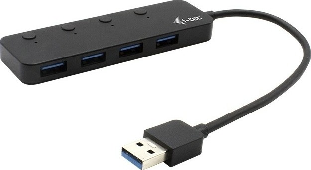 i-tec interface hub USB 3.2 Gen 1 (3.1 Gen 1) Type-A 5 Mbit/s Zwart - U3CHARGEHUB4
