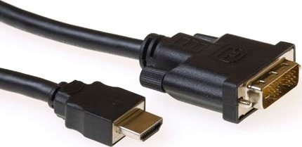 ACT Verloopkabel HDMI A male naar DVI-D male 1.00 m - AK3739