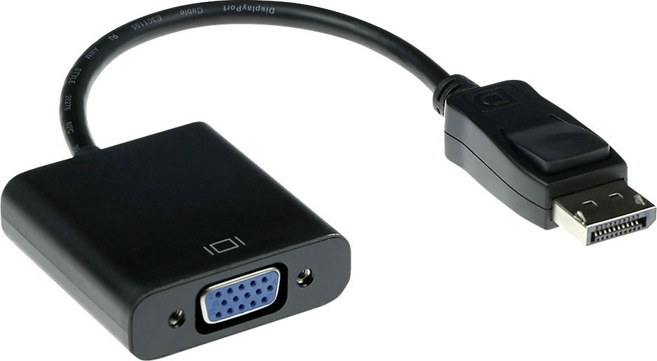 ACT 15 cm Verloop kabel DisplayPort male naar VGA female - AK3996
