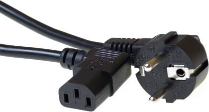 ACT 230V connection cable schuko male (angled) - C13 2 m - AK5018