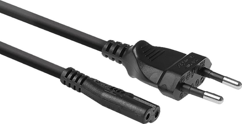 ACT Netsnoer Euro male - C7 female zwart 1,5 m - AC3300