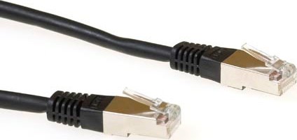 ACT Patchcord SSTP Category 6 PIMF, Black 1.00M - FB9901