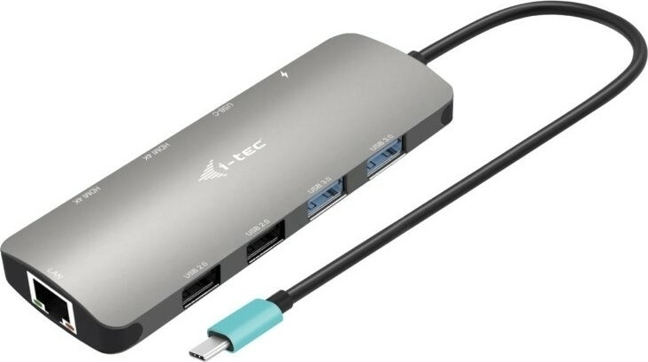 i-tec USB-C Metal Nano 2x Display Docking Station + Power Delivery 100 W - C31NANOHDM2DOCPD