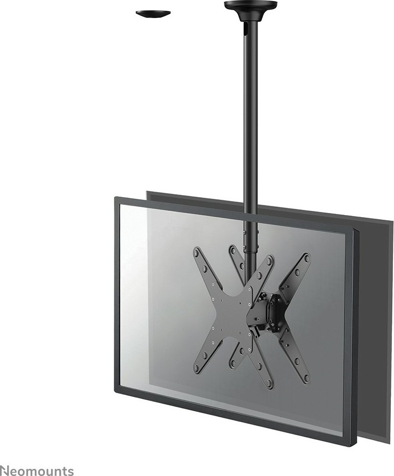 Neomounts FPMA-C340DBLACK Dual monitor/TV mount ceiling 32-75" - h 106-156 cm