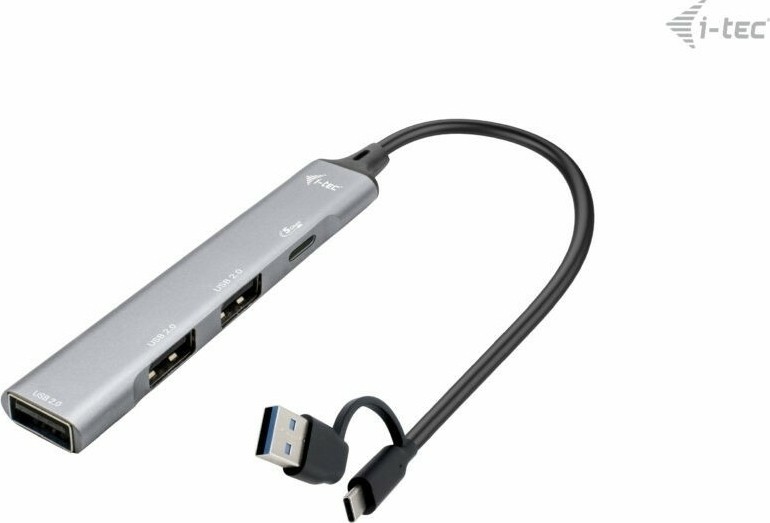 i-tec USB-C/USB-A Metal HUB 1x USB 3.0 + 3x USB 2.0 - CAHUBMETALMINI4