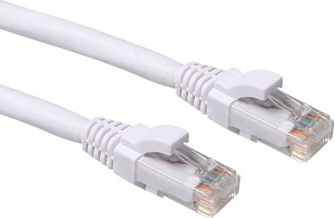 ACT Witte 1,50 meter U/UTP CAT6A patchkabel snagless met RJ45 connectoren - IB6351