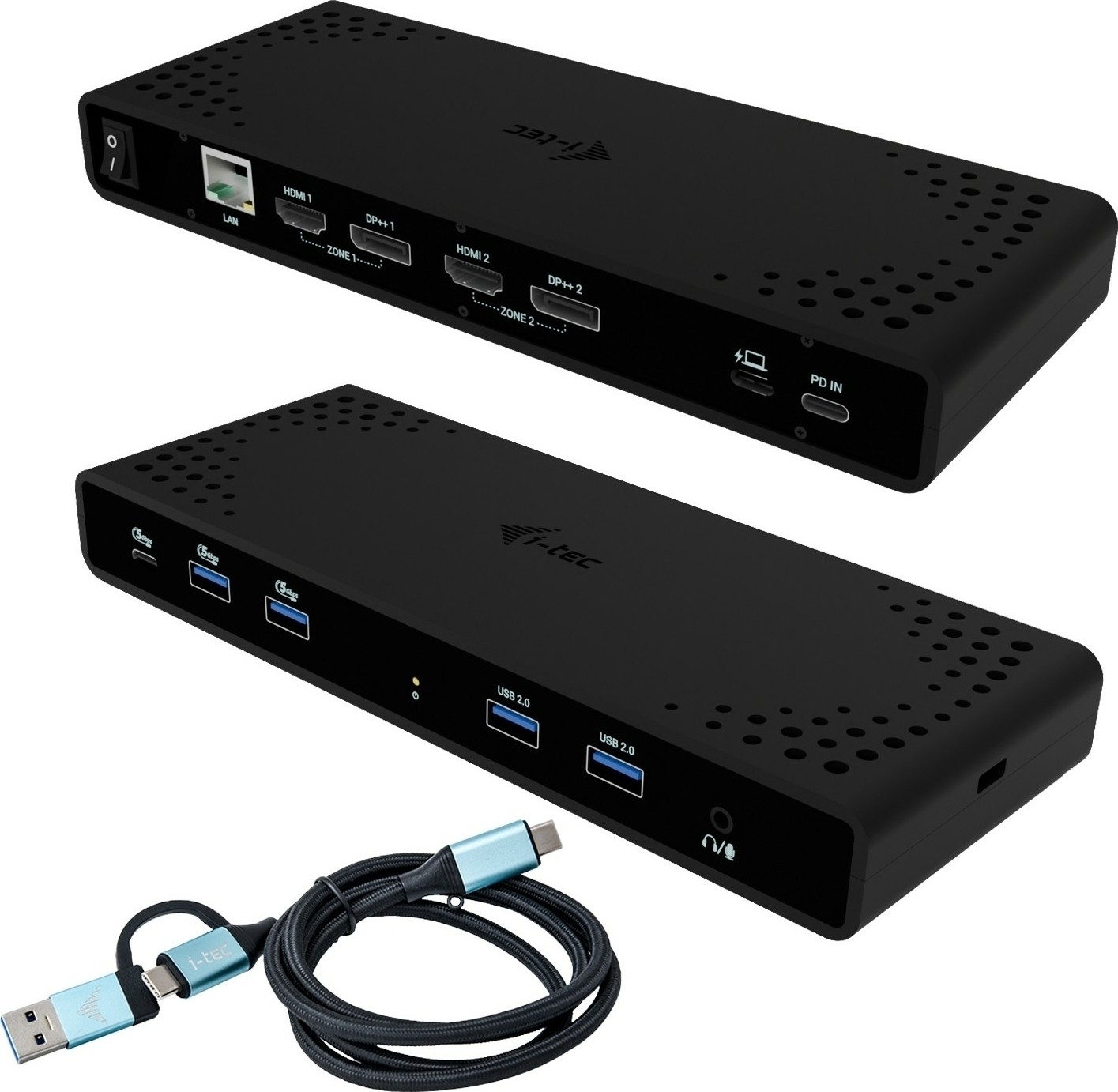 i-tec Universal Dual 4K Display Docking Station + Power Delivery 85W - CADUA4KDOCKPDB