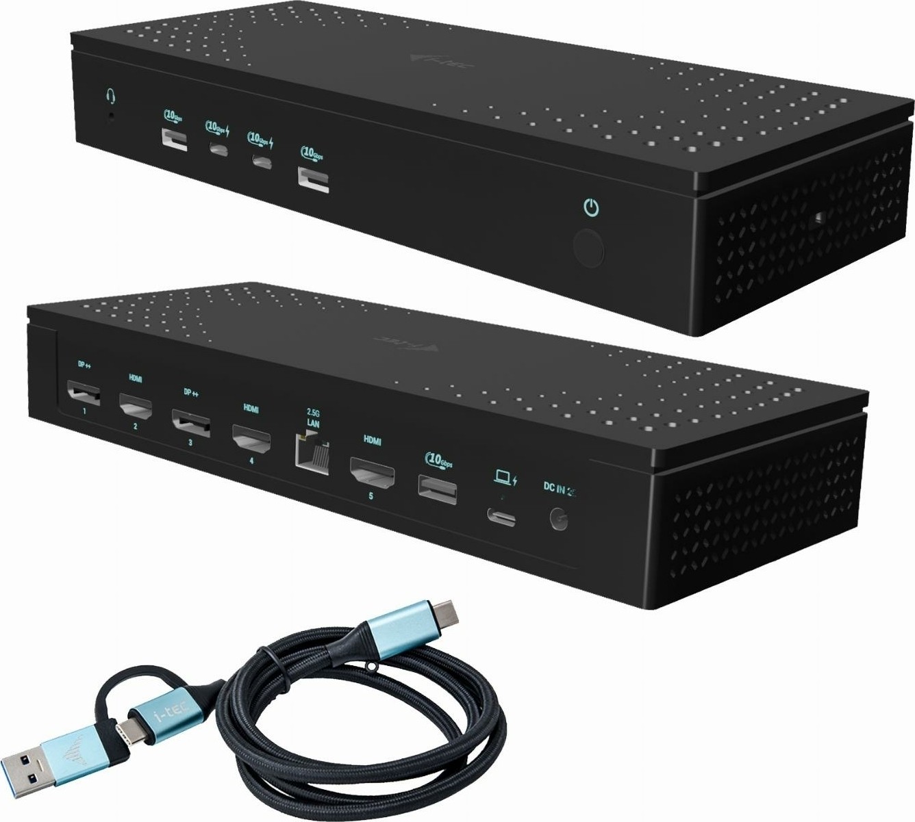 i-tec Universal 5x 4K/60Hz Display Docking Station + Power Delivery 100W - CA5MONITORDOCKPD