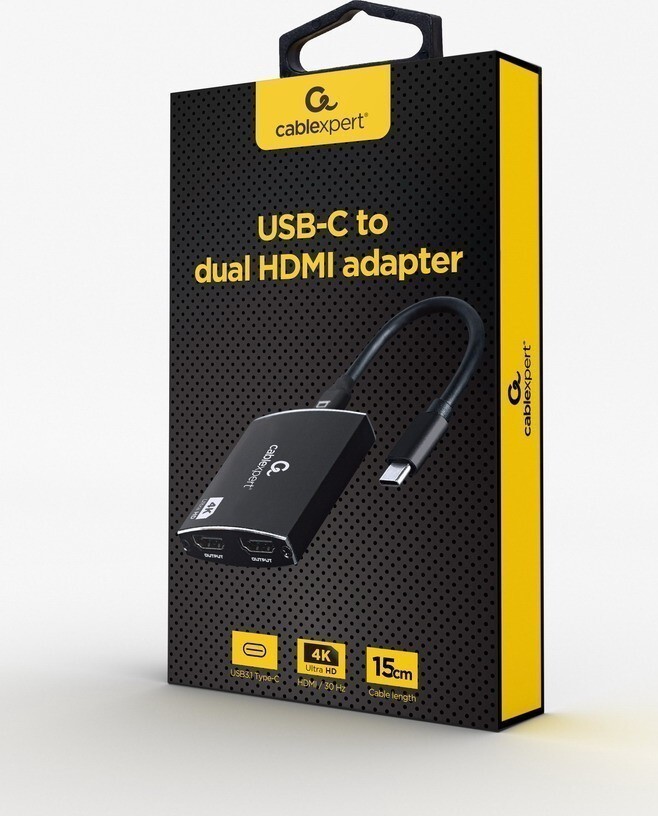 Gembird HDMI kabel 0,15 m HDMI Type C (Mini) Zwart - A-CM-HDMIF2-01