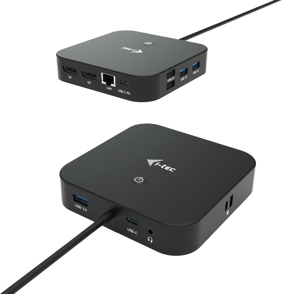 i-tec USB-C Dual Display Docking Station with Power Delivery 100 W - C31DUALDPDOCKPD