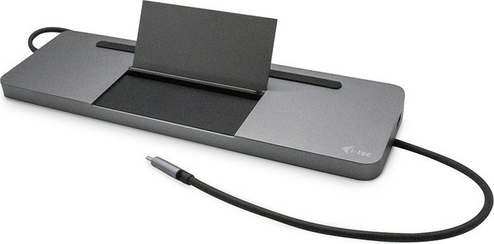 i-tec Metal USB-C Ergonomic 4K 3x Display Docking Station + Power Delivery 85 W - C31FLATDOCKPDPRO