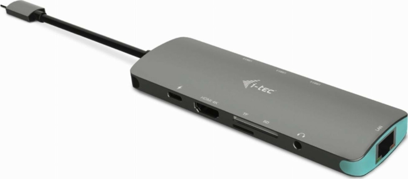 i-tec Metal USB-C Nano dockingstation 4K HDMI LAN + Stroomvoorziening 100 W - C31NANODOCKLANPD