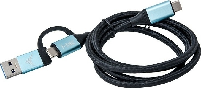 i-tec USB-kabel USB 3.2 Gen 1 (3.1 Gen 1) 1 m USB C Zwart, Blauw - C31USBCACBL