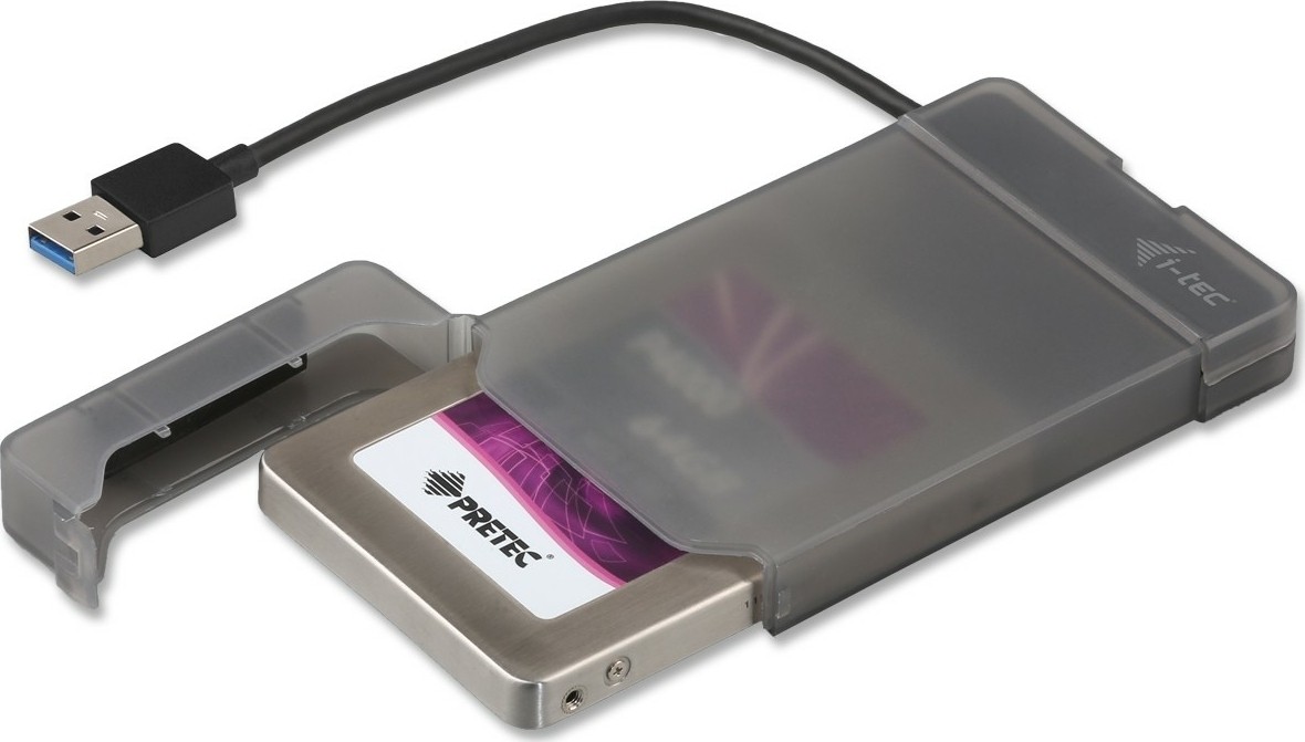 i-tec behuizing voor opslagstations HDD-/SSD-behuizing Zwart 2.5" - MYSAFEU313