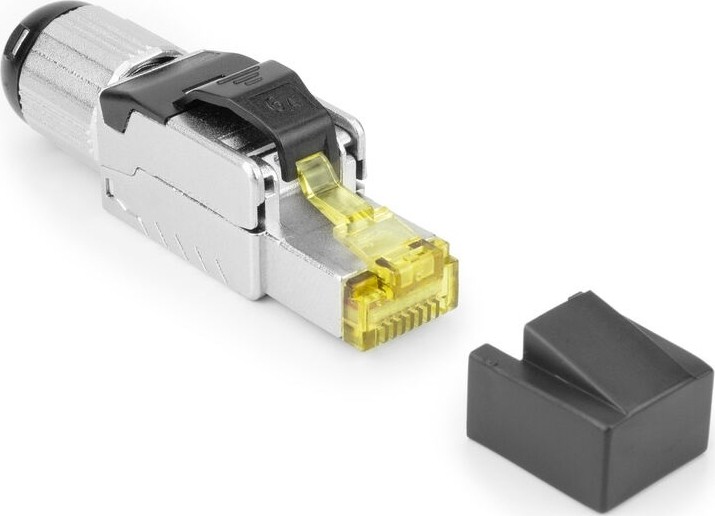 ACT Field termination plug RJ45 CAT6A shielded, toolless, 4PPoE 100W - TD168F