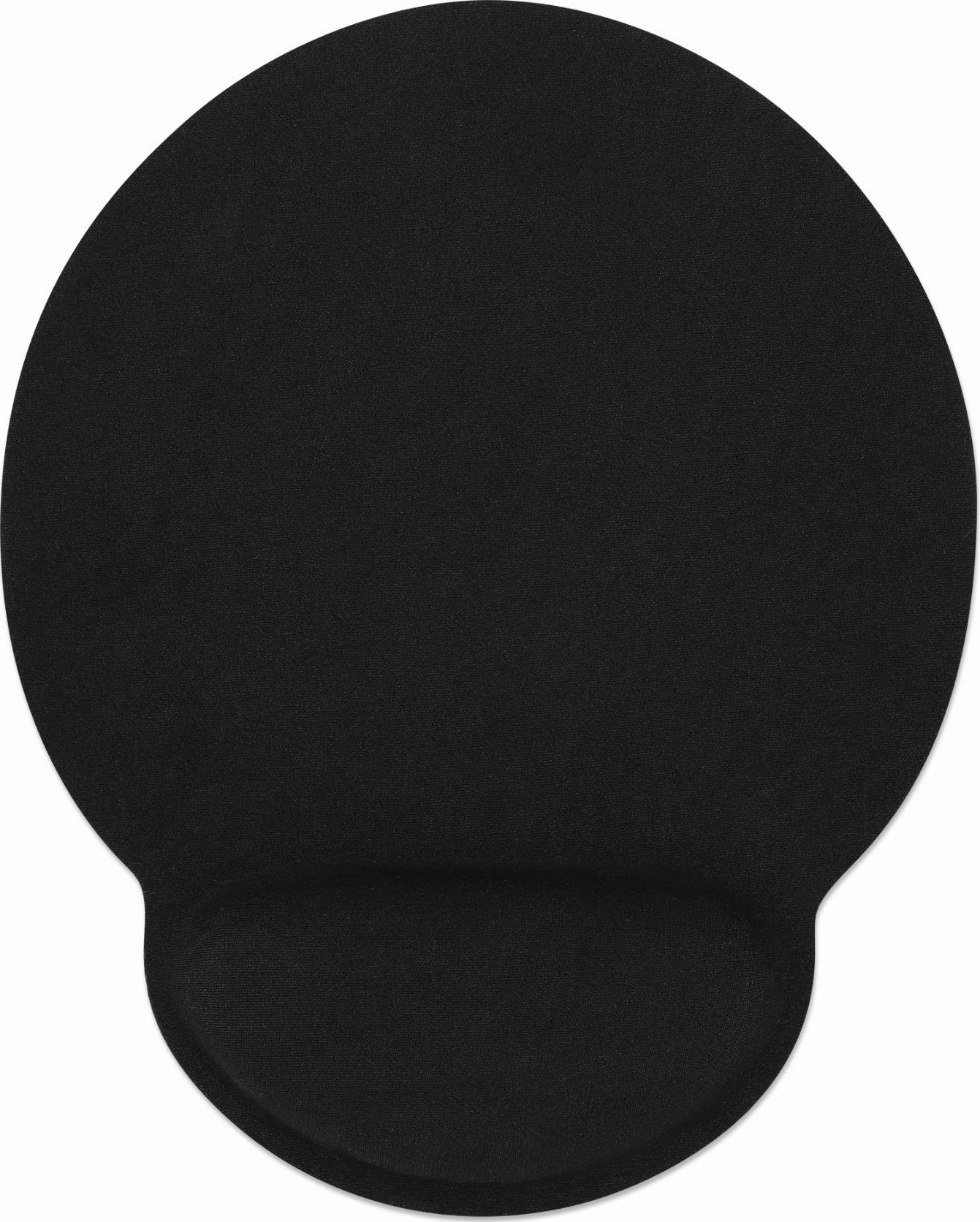 Manhattan Gel polssteun met muismat, zwart, 241 × 203 × 40 mm, antislip basis, levenslange garantie - 434362