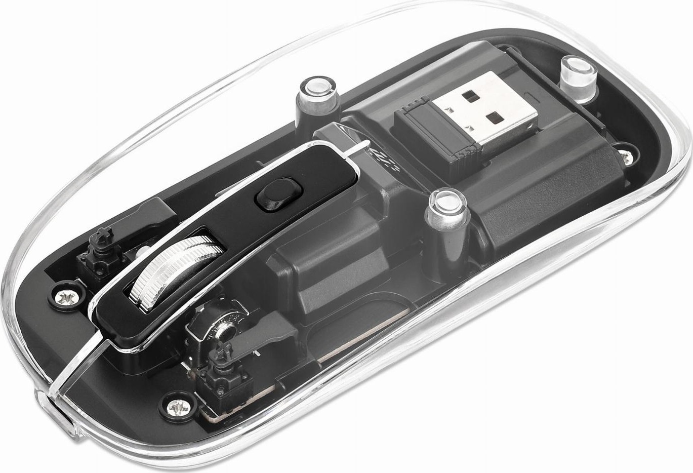 Manhattan muis Universeel Ambidextrous RF Draadloos Optisch 1600 DPI - 190268