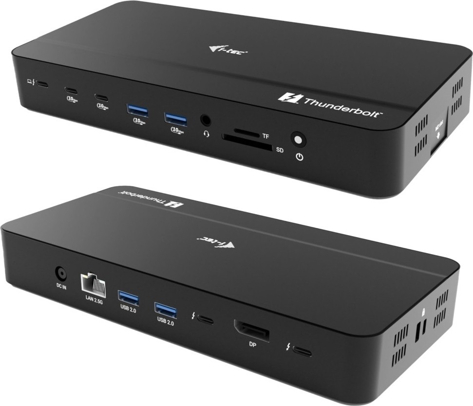 i-tec Thunderbolt 5 Triple Display Docking Station, M.2 slot, 6x USB, 2.5GLAN + Power Delivery 140W - TB5TRIPLEDOCKM2PD